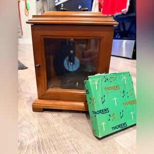 Vintage THORENS AD 30 Music Box w/7 Metal Music Discs Switzerland + Christmas